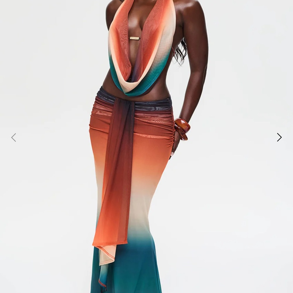 Murci Vibrant Gradient Maxi Dress